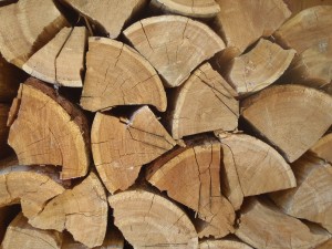Dry, seasoned cordwood.